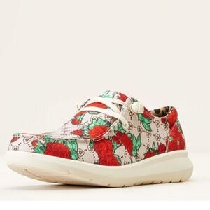 Ariat Women's Hilo Rose Logo Print Casual Shoes Sneakers Size 11 B